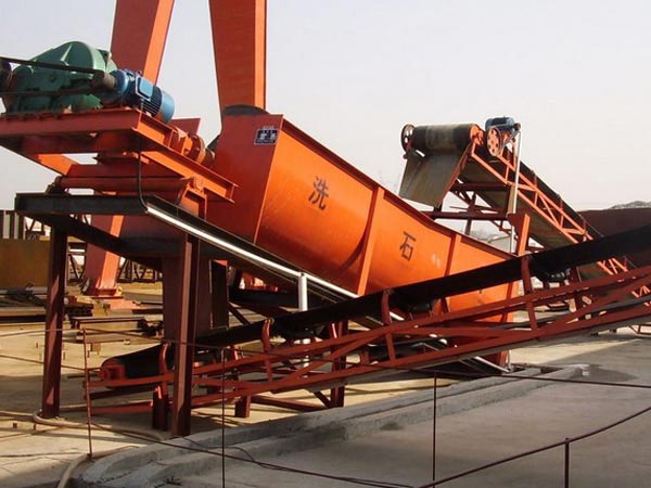 螺旋式洗砂機現場