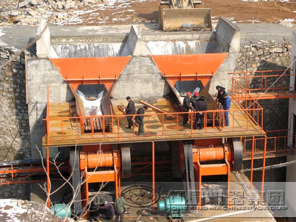 顎式破碎機安裝現場
