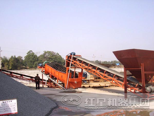 螺旋洗砂機廠家現場
