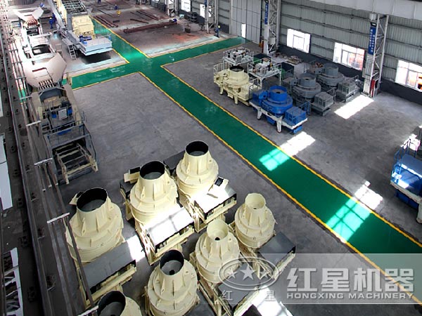 河卵石制砂機廠家車間