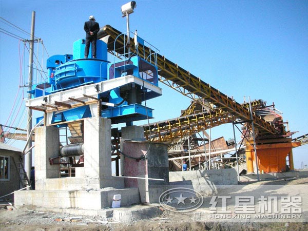 河卵石制砂機用戶現場