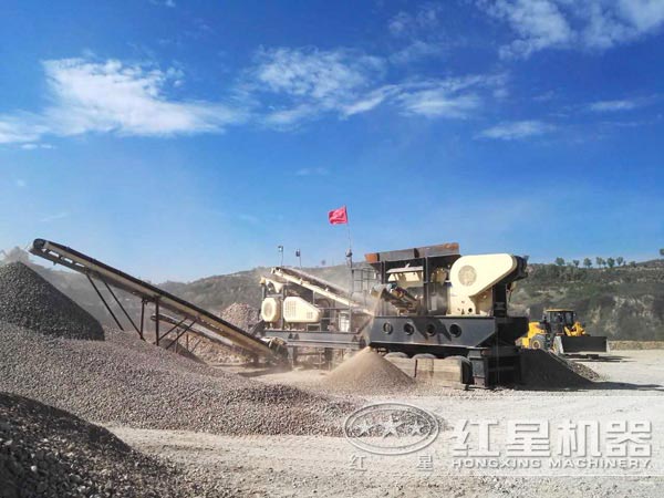 車載流動破石子機生產現場 車載流動破石子機生產現場