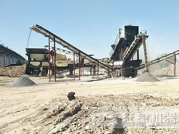 移動破碎站生產現場