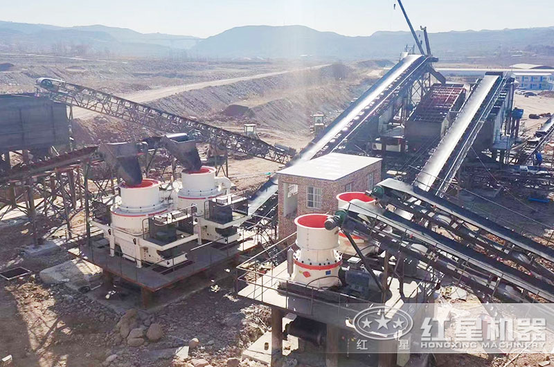 沖擊式制砂機作業(yè)現場實拍