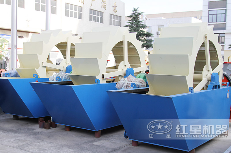 輪斗式洗沙機現場實拍圖 輪斗式洗沙機現場實拍圖