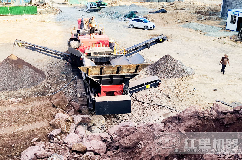 移動制砂機現場