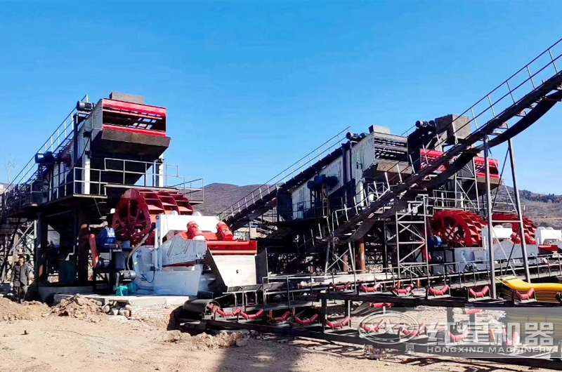 洗砂機現場 洗砂機現場