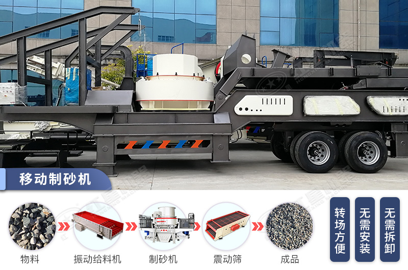 花崗巖移動制砂機(jī)成品展示 花崗巖移動制砂機(jī)成品展示