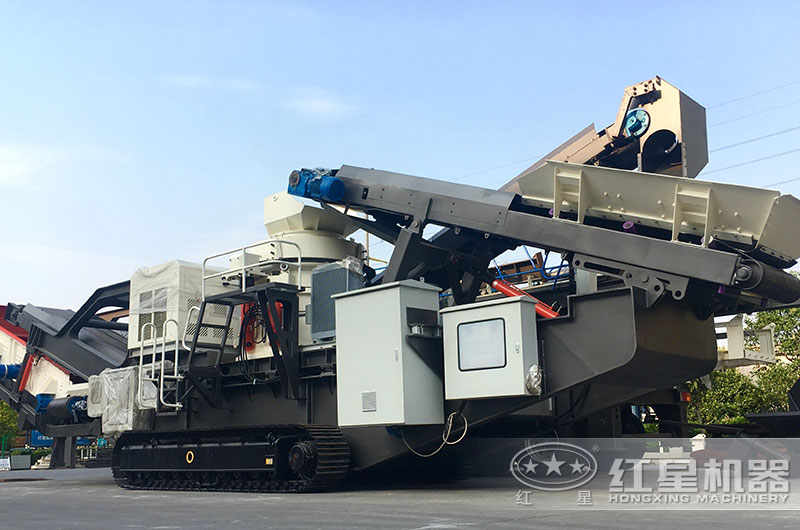 移動式圓錐破制砂機現場實拍