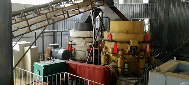 時產100噸玄武巖破碎生產線