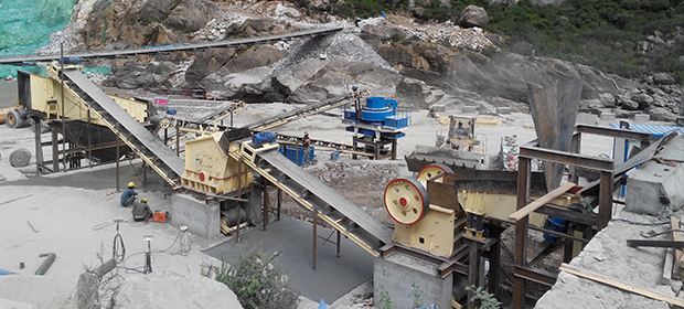 時產500-600噸石灰石破碎生產線