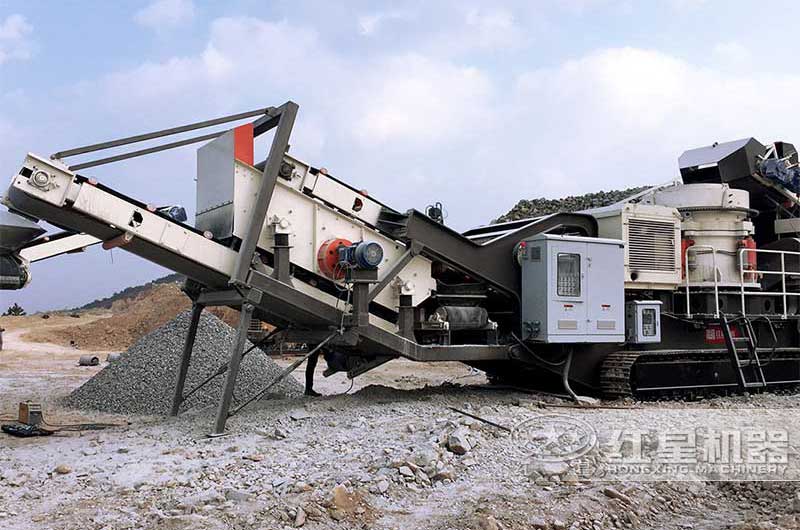 移動式圓錐粉碎機現場