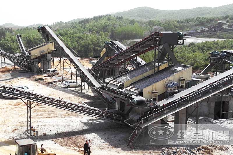 方解石生產線現場實拍