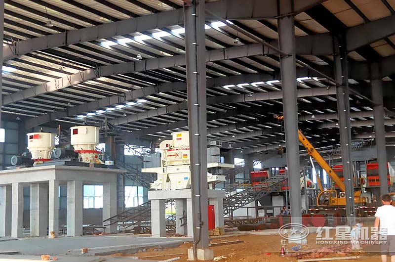 大型石子生產線現場