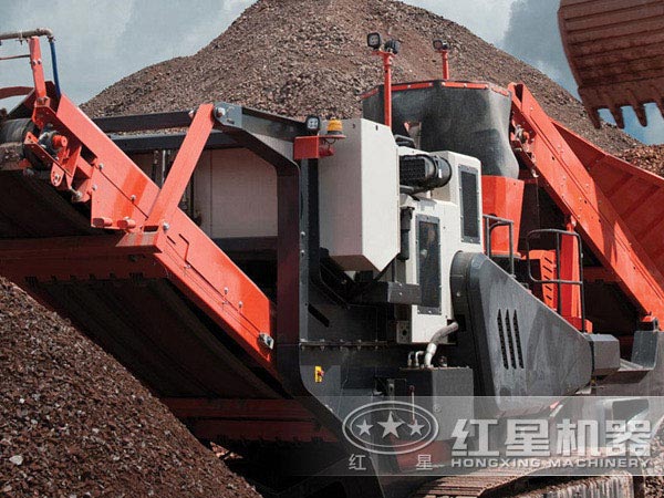 車載移動顎破機用于建筑垃圾處理 車載移動顎破機用于建筑垃圾處理