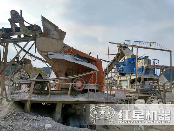 制砂機作業現場