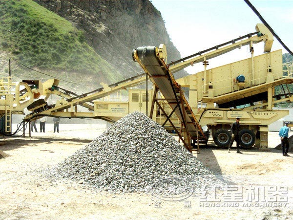 融合了高科技的流動車小型砸石子機 融合了高科技的流動車小型砸石子機