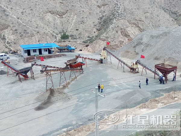 砂石生產現場