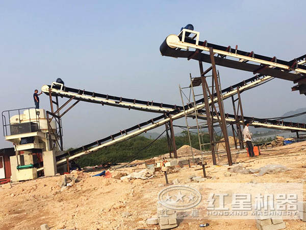 山石制砂機現場 山石制砂機現場