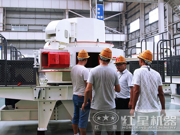 用戶考察紅星小型制砂機 用戶考察紅星小型制砂機