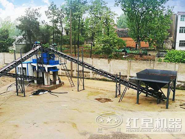 日產300-400方建筑用砂制砂機現場實拍