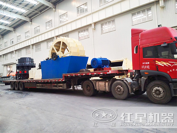 時產60噸的鵝卵石制砂設備