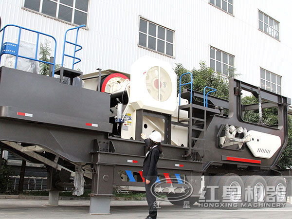 時產600噸的可移動破碎機