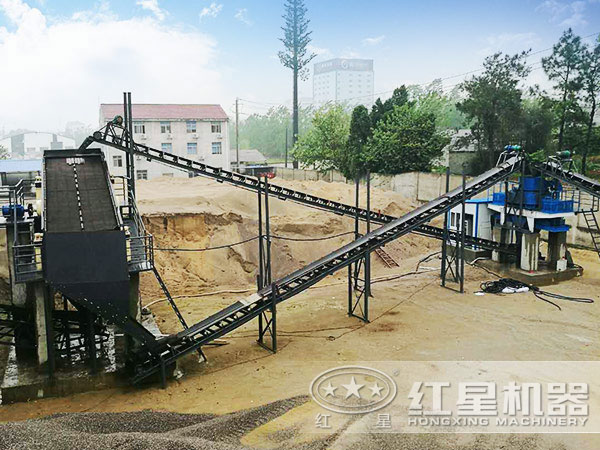 制砂機作業現場