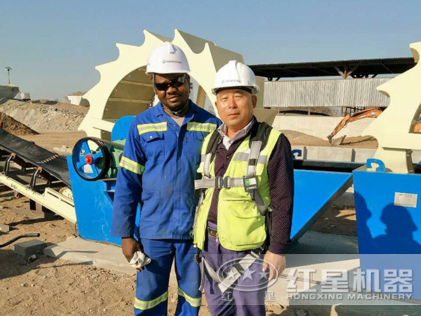 洗砂機作業(yè)現場