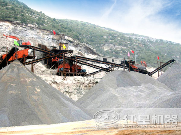 鵝卵石制砂現場 鵝卵石制砂現場