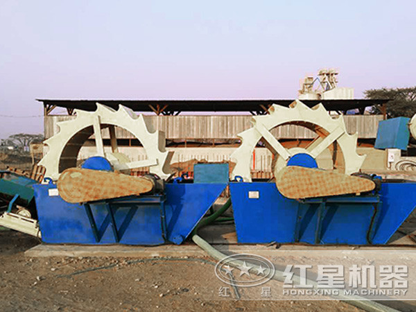 洗砂機作業現場