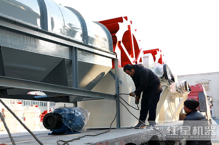 紅星水洗沙設備裝貨發貨圖