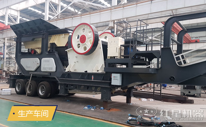 一天生產2000方石料移動石料破碎生產車間
