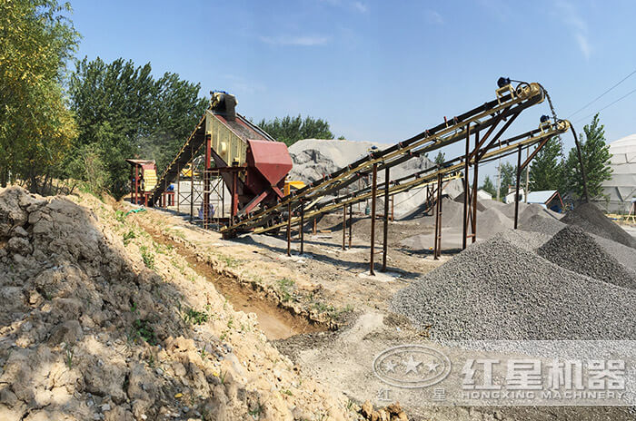 機(jī)制砂生產(chǎn)現(xiàn)場