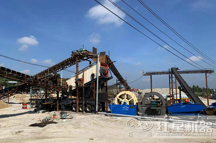 移動制砂機作業現場 移動制砂機作業現場