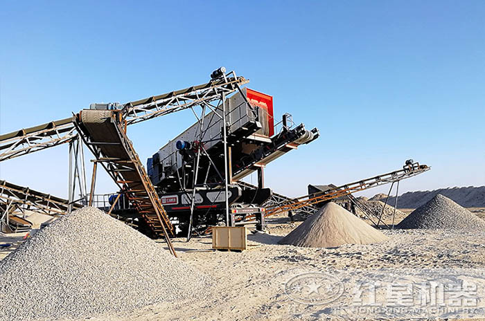 移動(dòng)破碎機(jī)輸出不同規(guī)格優(yōu)質(zhì)砂石骨料 移動(dòng)破碎機(jī)輸出不同規(guī)格優(yōu)質(zhì)砂石骨料