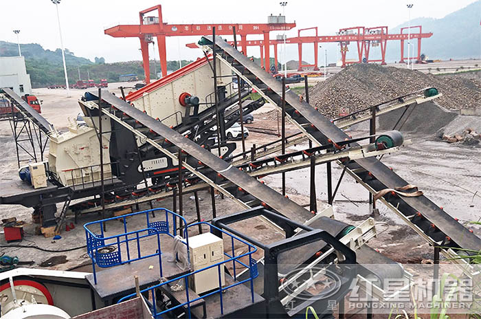 紅星重慶移動砂石生產線生產現場 紅星重慶移動砂石生產線生產現場