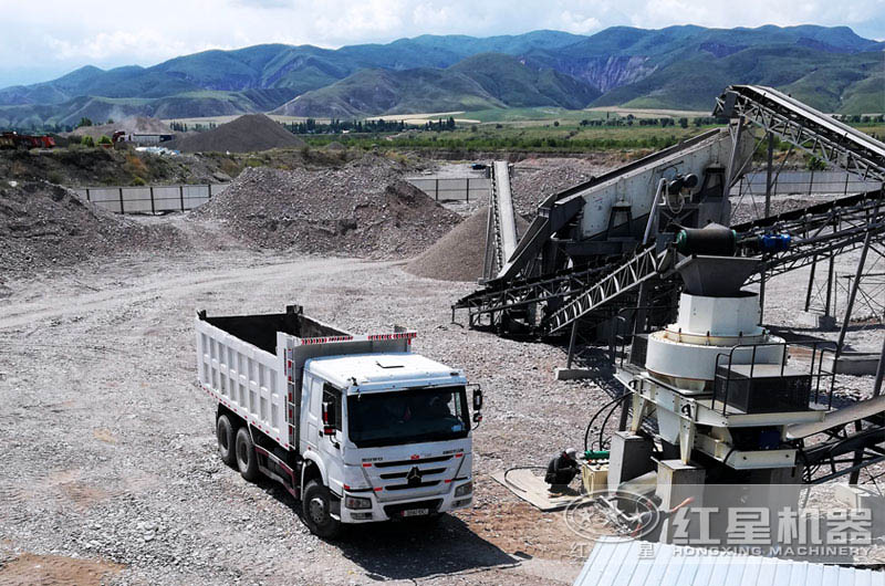 人造沙加工現場 人造沙加工現場