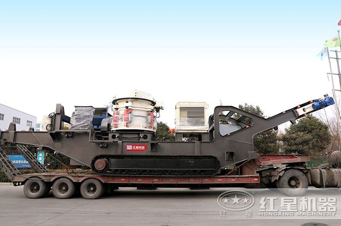紅星履帶圓錐式破碎站發往山東