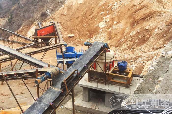 制砂作業(yè)現(xiàn)場