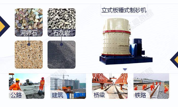 立式板錘式制砂機應用領域 