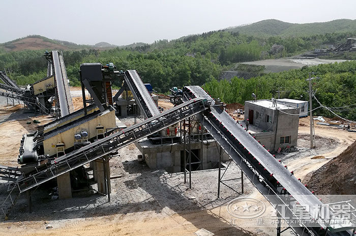砂石生產線現場