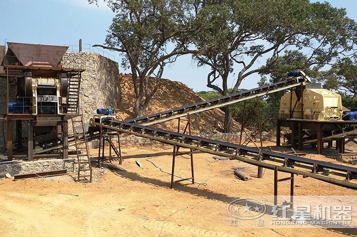 顎破+反擊破的破碎生產加工現場 顎破+反擊破的破碎生產加工現場