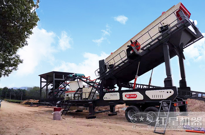 移動制沙一體機設備作業現場