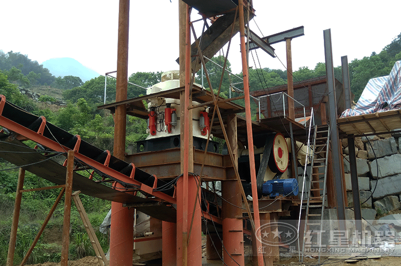 時產50噸鵝卵石作業現場 時產50噸鵝卵石作業現場