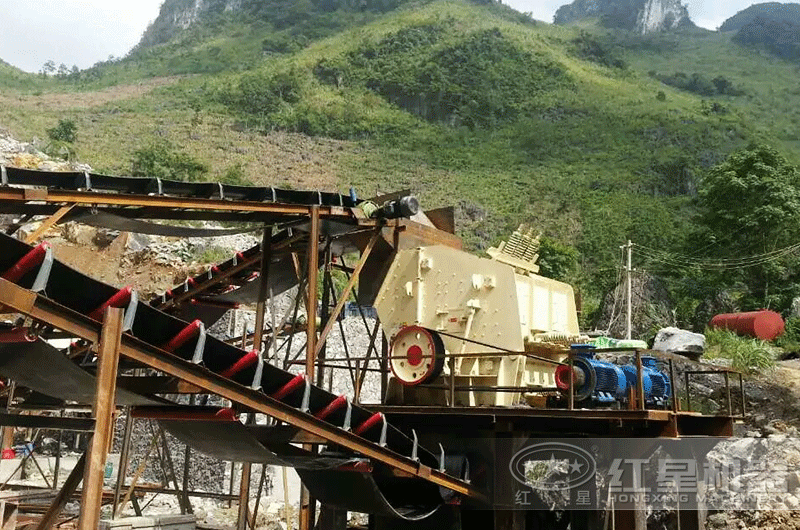 固定式建筑垃圾破碎生產(chǎn)線配置現(xiàn)場(chǎng)