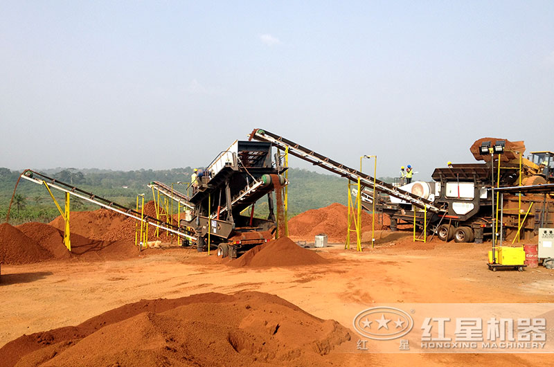 移動式制砂生產(chǎn)現(xiàn)場 移動式制砂生產(chǎn)現(xiàn)場