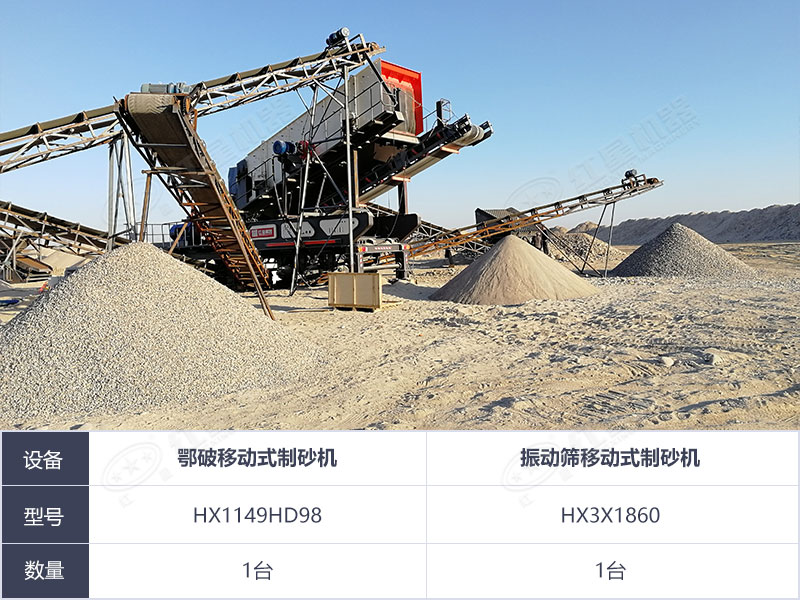 廣西用戶移動制砂生產現場