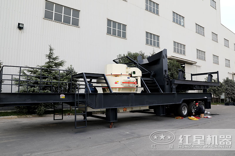 輪胎式移動制砂設備實拍圖 輪胎式移動制砂設備實拍圖