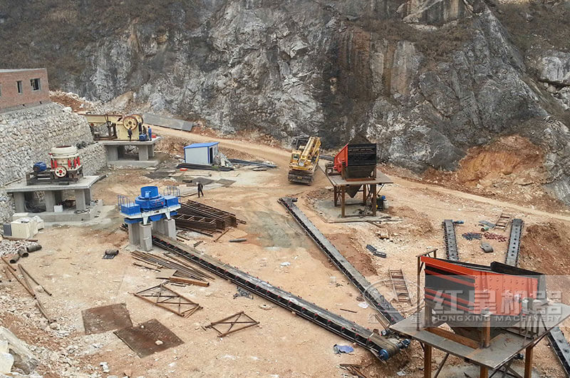碎石制砂生產現場
